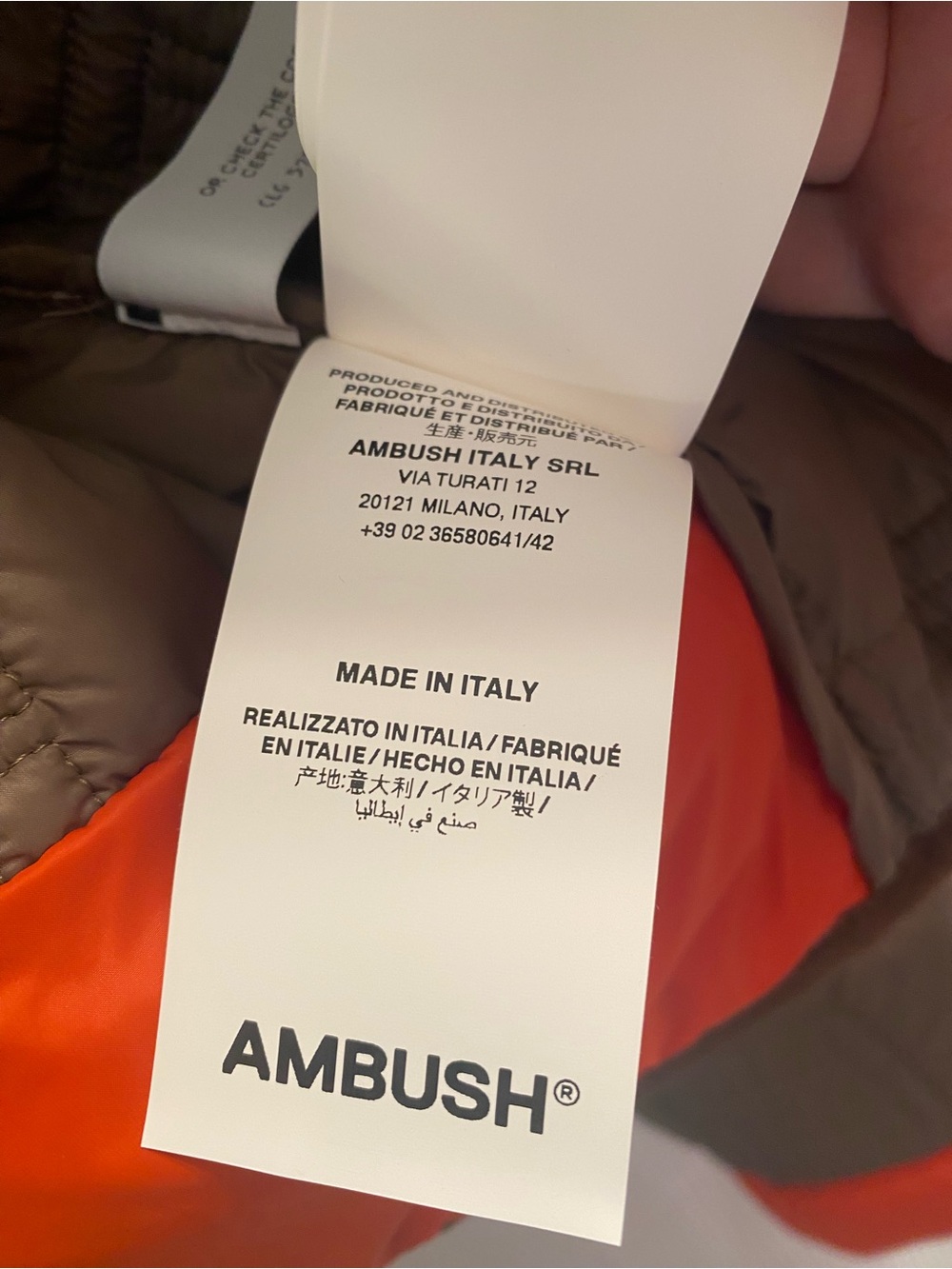 Rare Ambush Monogram Quilted Jacket. - Picture 9 of 15